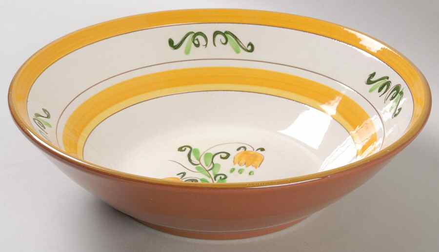Tulip Yellow (Not Terra Rose Line) 8" Round Vegetable Bowl by Stangl-1