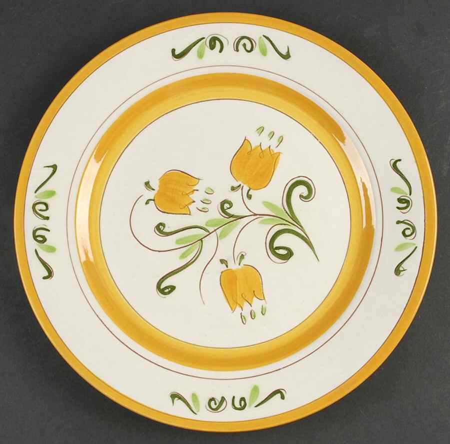 Tulip Yellow (Not Terra Rose Line) Service Plate (Charger) by Stangl-1
