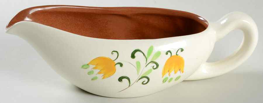 Tulip Yellow (Not Terra Rose Line) Gravy Boat by Stangl-1