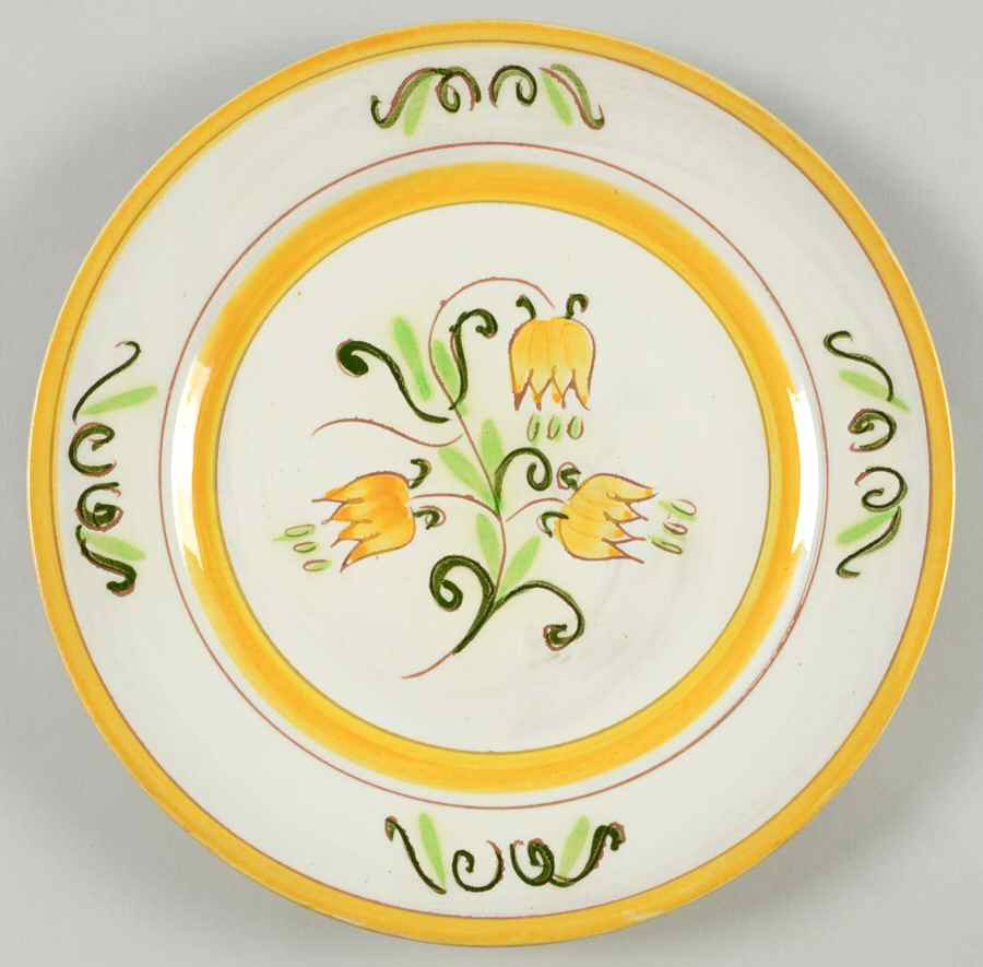 Tulip Yellow (Not Terra Rose Line) Salad Plate by Stangl-1