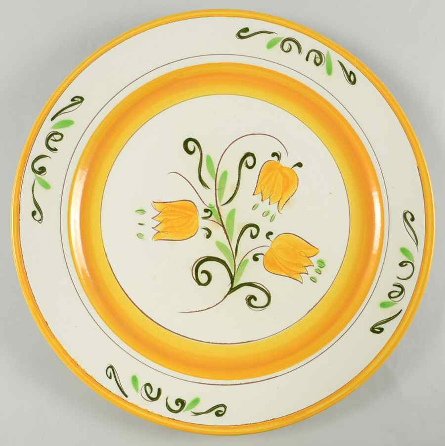 Tulip Yellow (Not Terra Rose Line) 14" Chop Plate (Round Platter) by Stangl-1