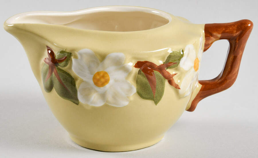 White Dogwood Creamer by Stangl-1