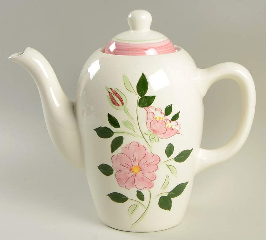 Wild Rose Coffee Pot & Lid by Stangl-1
