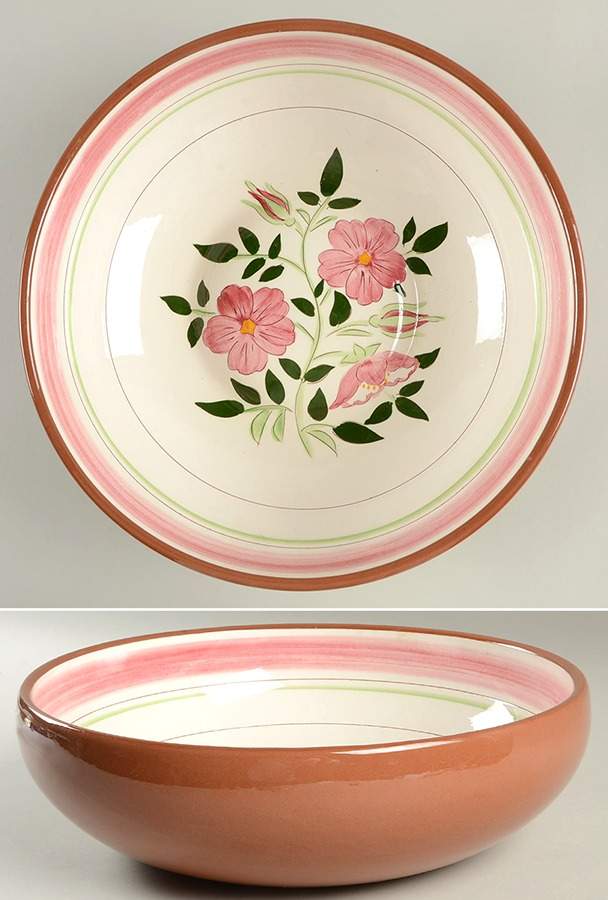 Wild Rose 12" Large Salad Serving Bowl by Stangl-1