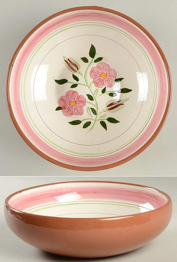 Wild Rose 10" Large Salad Serving Bowl by Stangl-1