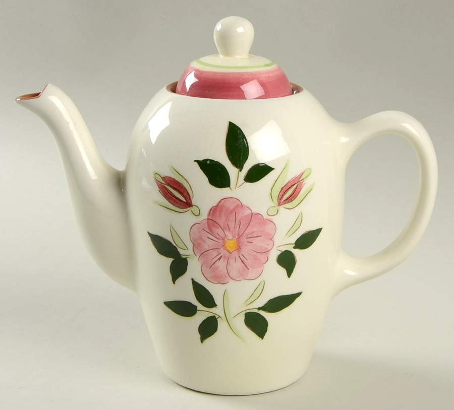 Wild Rose Mini Coffee Pot & Lid by Stangl-1
