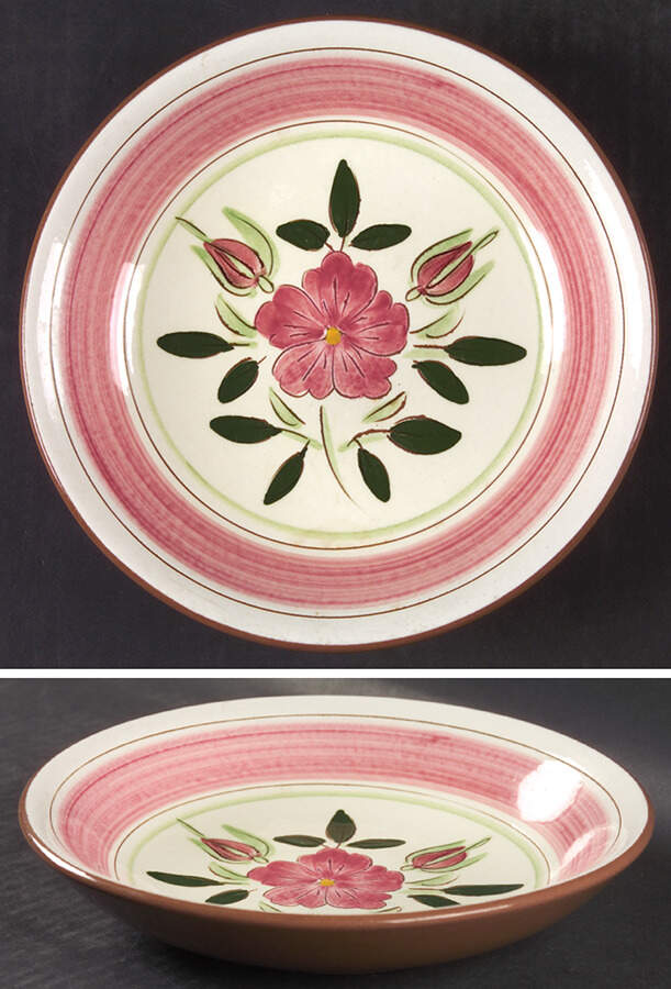 Wild Rose Coupe Soup Bowl by Stangl-1