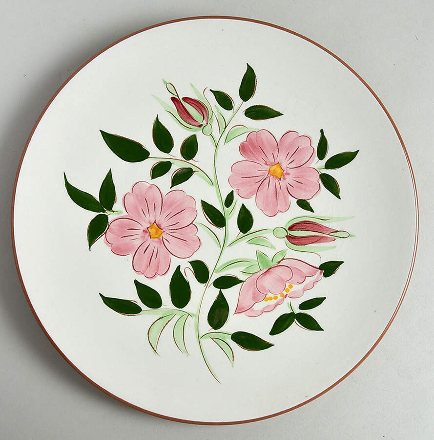 Wild Rose Dinner Plate by Stangl-1