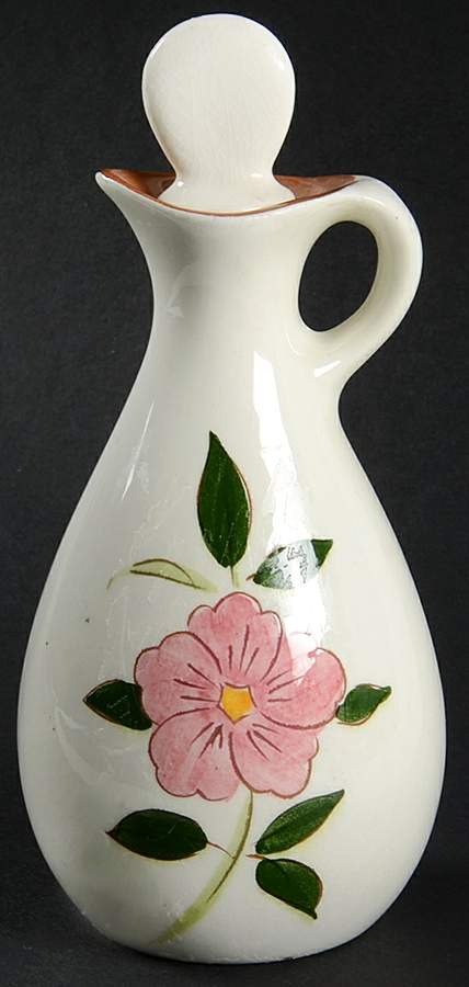 Wild Rose Vinegar with "V" Stopper by Stangl-1