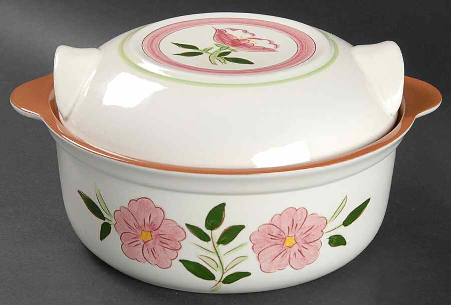 Wild Rose 1.5 Qt Round Covered Casserole by Stangl-1