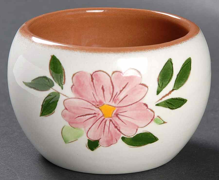 Wild Rose Individual Open Sugar Bowl by Stangl-1