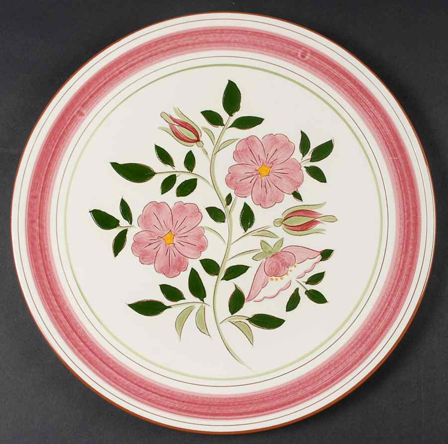 Wild Rose 12" Chop Plate (Round Platter) by Stangl-1