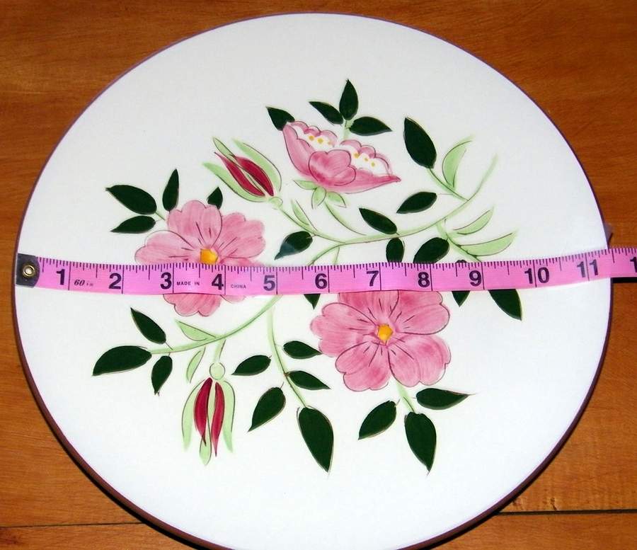 Wild Rose Large Dinner Plate by Stangl-1