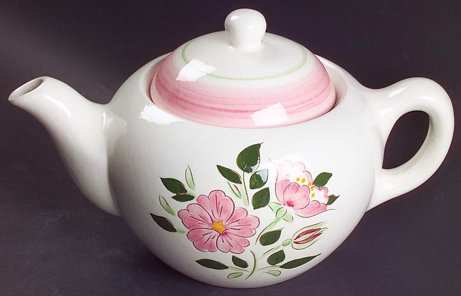 Wild Rose Teapot & Lid by Stangl-1