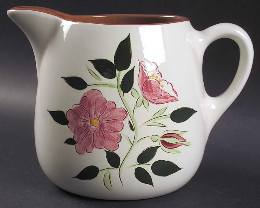 Wild Rose 64 Oz Ice Lip Pitcher by Stangl-1