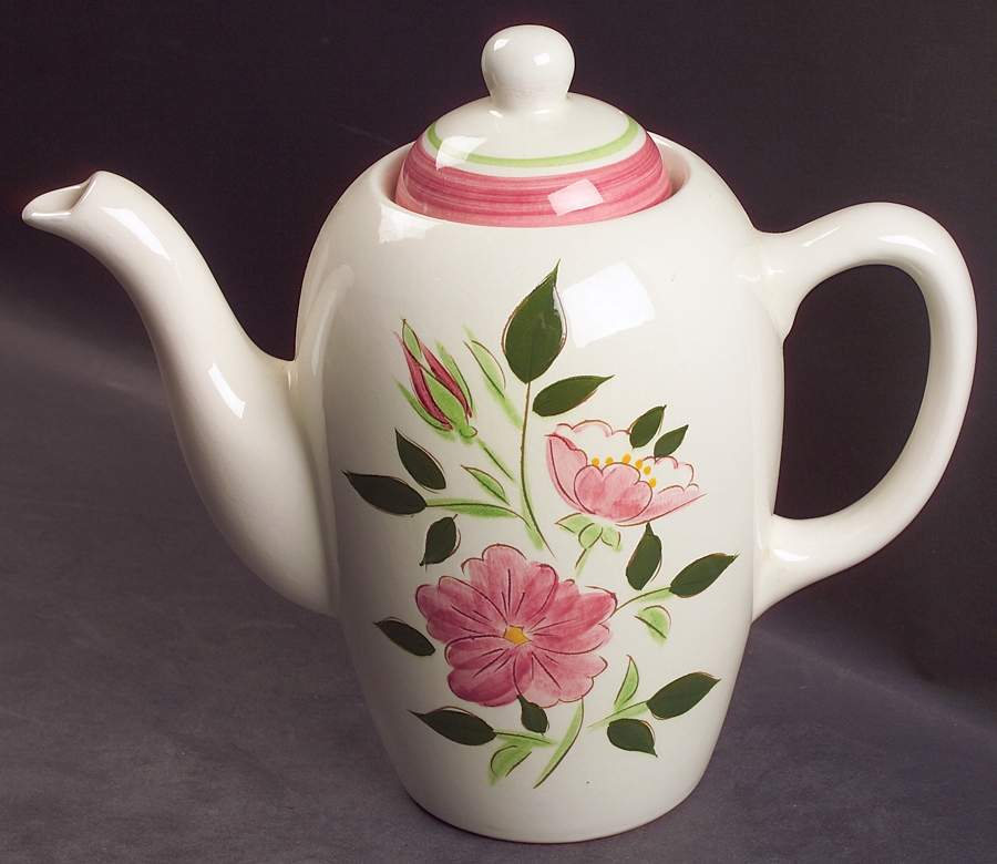 Wild Rose Coffee Pot & Lid by Stangl-1