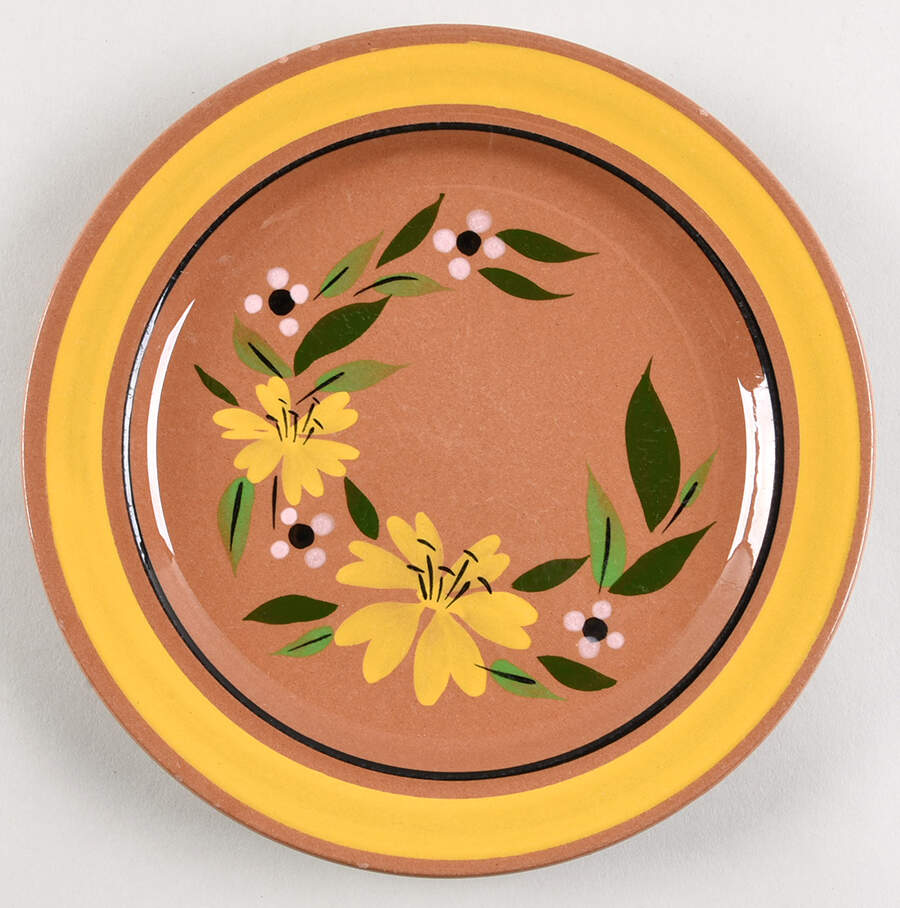 Yellow Flower Salad Plate by Stangl-1