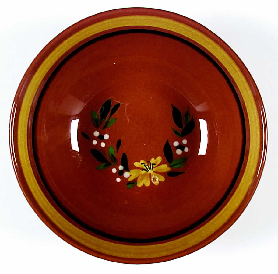 Yellow Flower 8" Round Vegetable Bowl by Stangl-1
