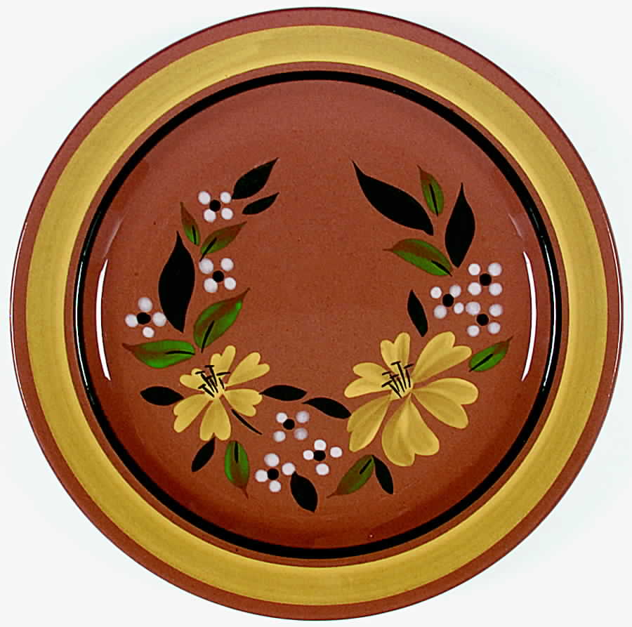 Yellow Flower Dinner Plate by Stangl-1