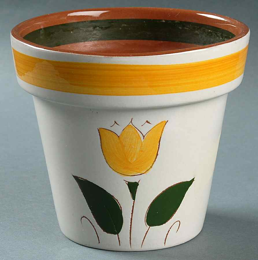 New Tulip Yellow 5" Flower Pot by Stangl-1