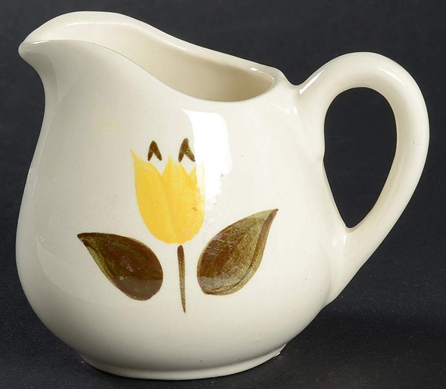 New Tulip Yellow Creamer by Stangl-1