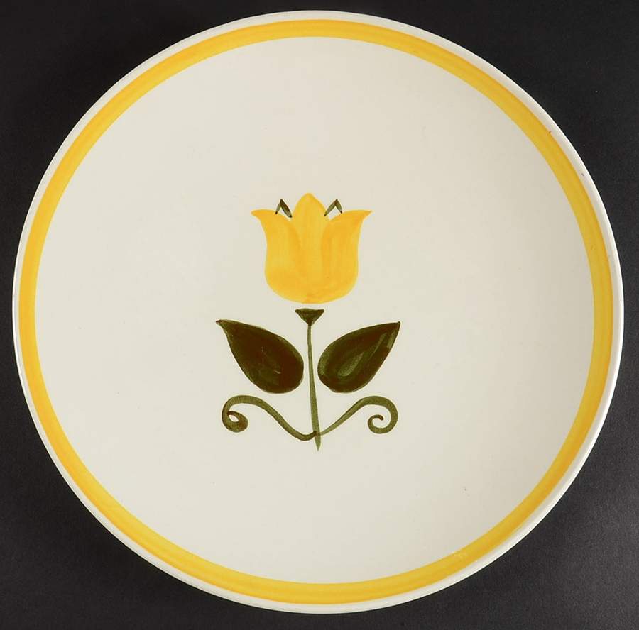 New Tulip Yellow 12" Chop Plate (Round Platter) by Stangl-1