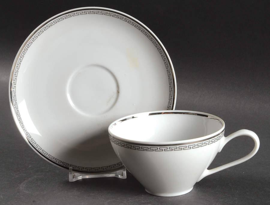 Countess Flat Cup & Saucer Set by Stonegate-1