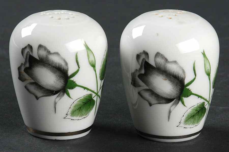 Midnight Rose Salt & Pepper Set by Stonegate-1