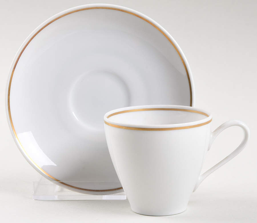 My Devotion (Gold Trim) Flat Demitasse Cup & Saucer Set by Stonegate-1
