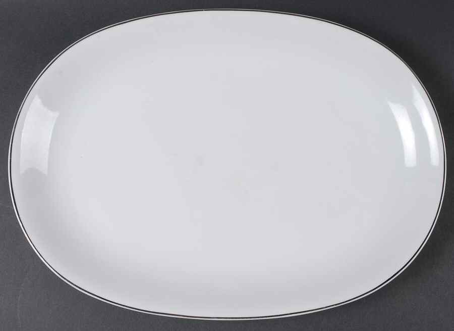 My Devotion (Platinum Trim) 15" Oval Serving Platter by Stonegate-1