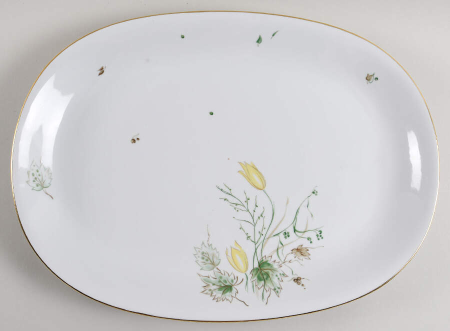 Spring Breeze 16" Oval Serving Platter by Stonegate-1