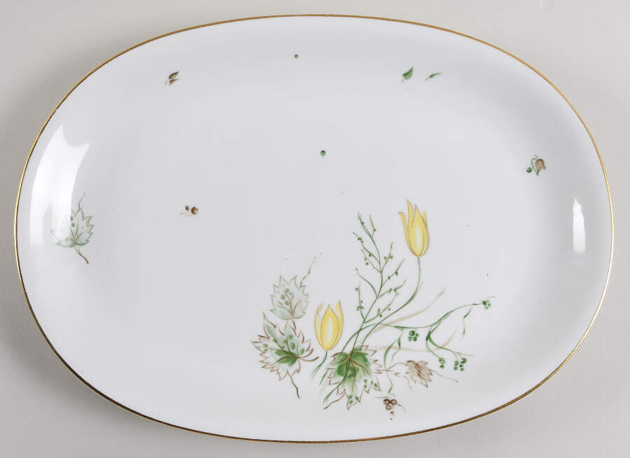 Spring Breeze 15" Oval Serving Platter by Stonegate-1