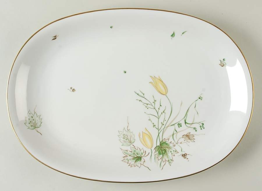 Spring Breeze 14" Oval Serving Platter by Stonegate-1