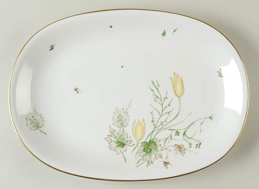 Spring Breeze 13" Oval Serving Platter by Stonegate-1
