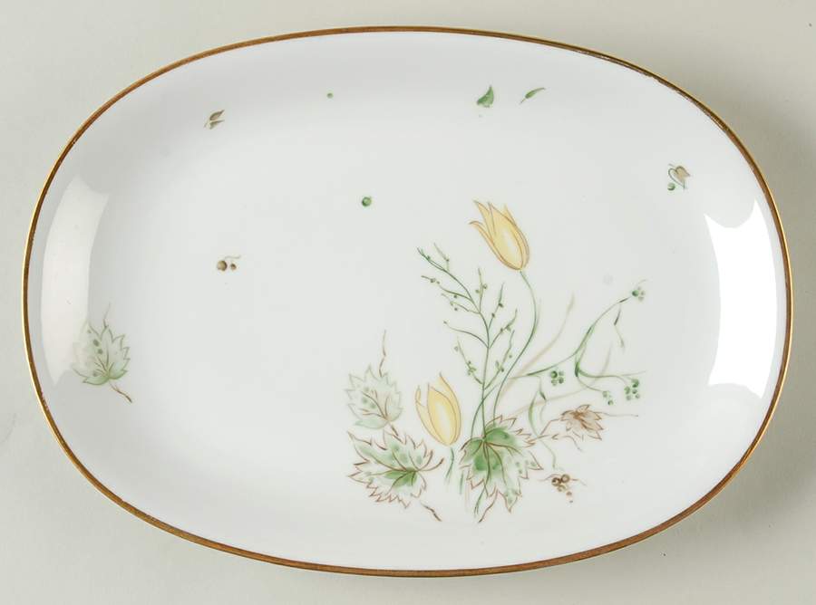 Spring Breeze 10" Oval Serving Platter by Stonegate-1