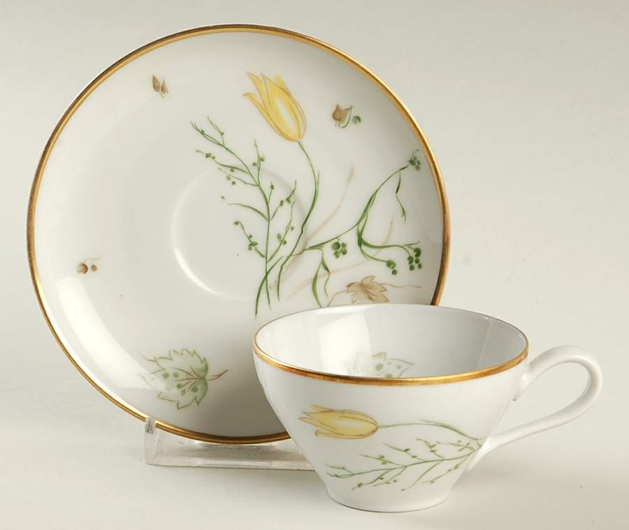 Spring Breeze Flat Demitasse Cup & Saucer Set by Stonegate-1