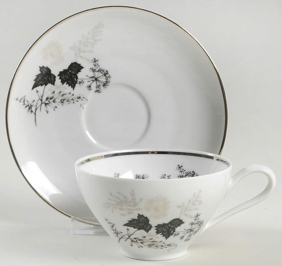 Wooddale Flat Cup & Saucer Set by Stonegate-1