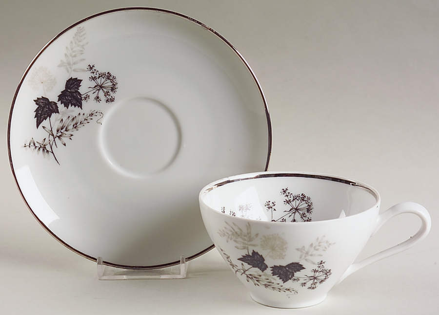 Wooddale Flat Cup & Saucer Set by Stonegate-1