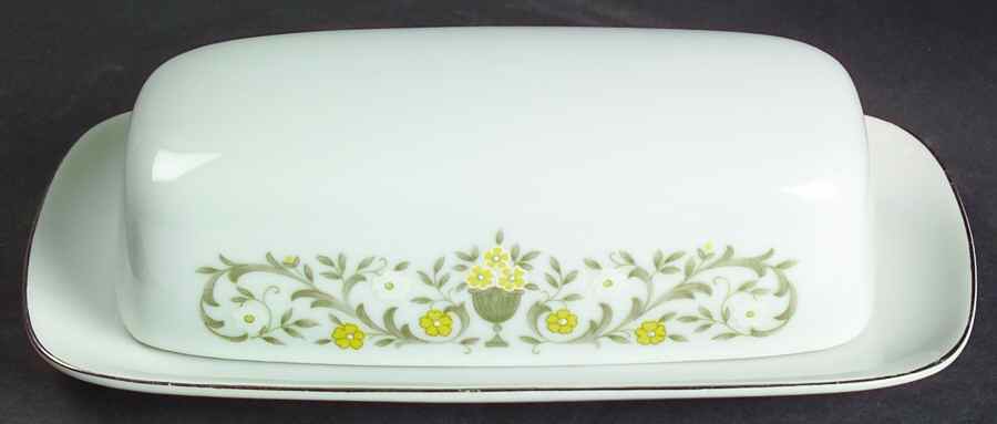 Florentine 1/4 Lb Covered Butter by Sterling China (Japan)-1