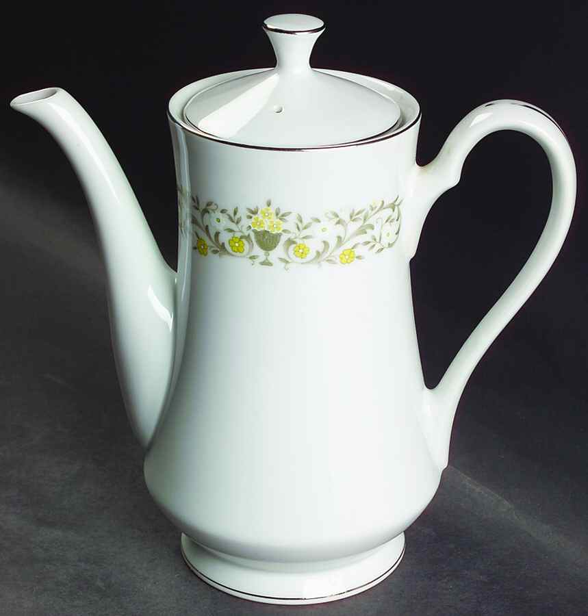 Florentine Coffee Pot & Lid by Sterling China (Japan)-1