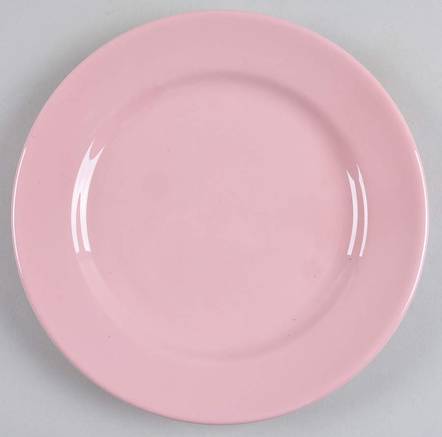Shell Pink (Restaurant Ware, Rim Shape) Luncheon Plate by Sterling China (USA)-1