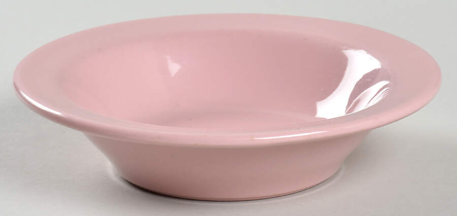 Shell Pink (Restaurant Ware, Rim Shape) Rim Cereal Bowl by Sterling China (USA)-1