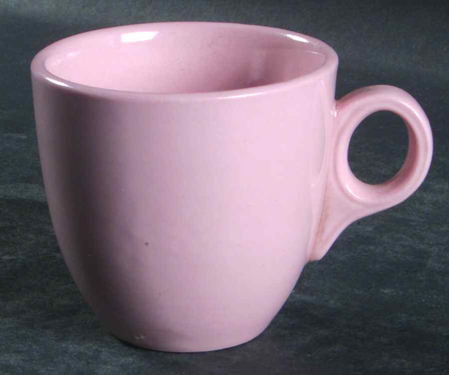 Shell Pink (Restaurant Ware, Rim Shape) Flat Demitasse Cup by Sterling China (USA)-1