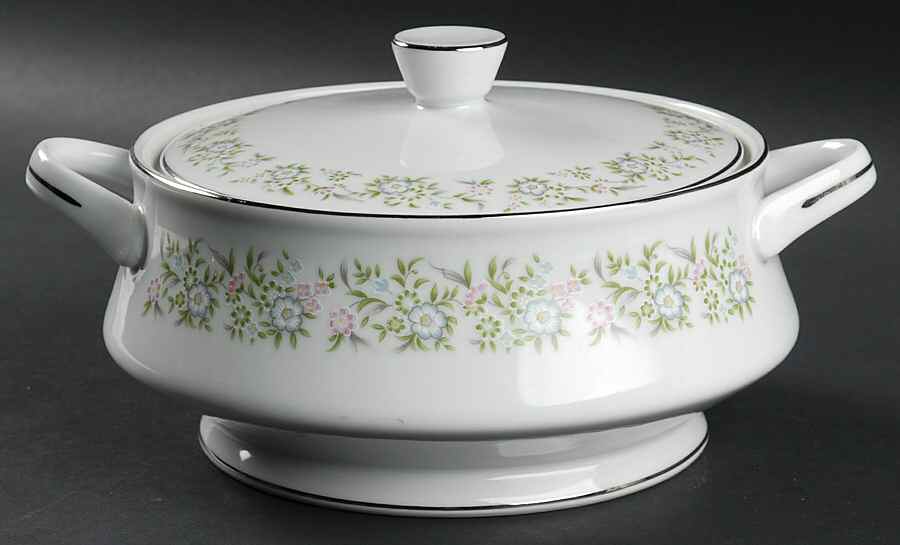 Springtime Round Covered Vegetable by Sterling China (Japan)-1