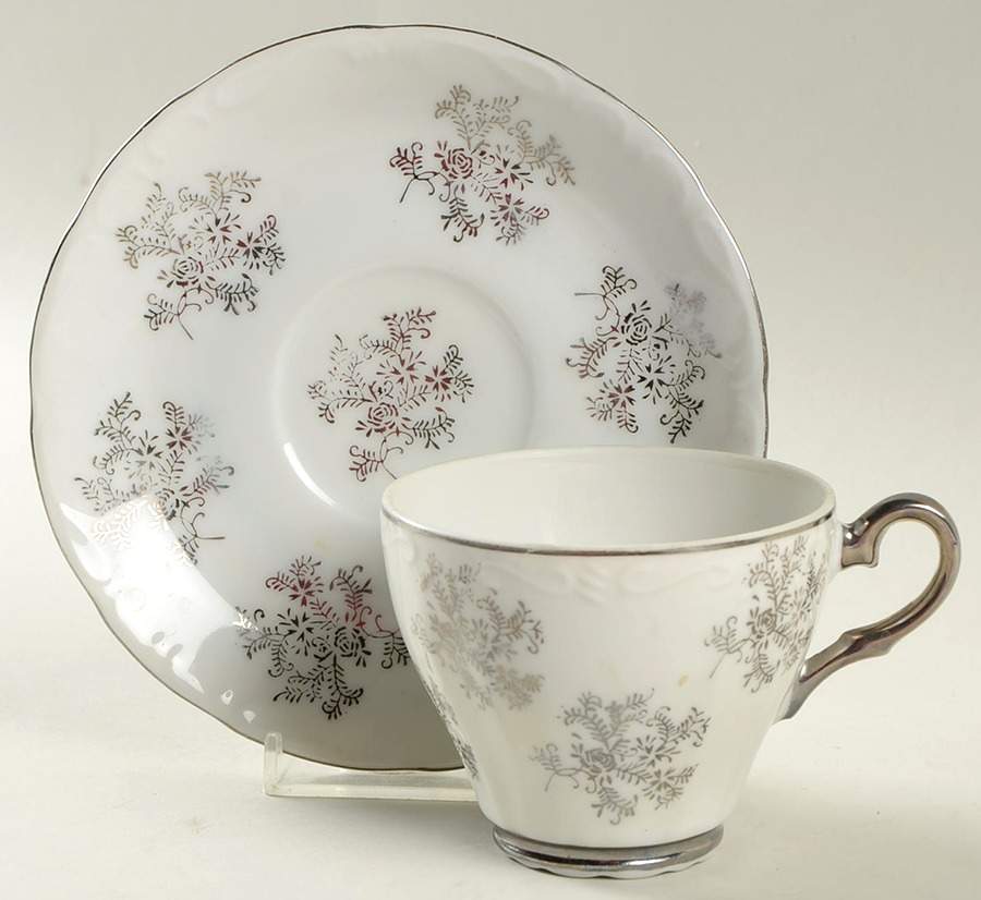 SER1 Flat Cup & Saucer Set by Sterling China (Japan)-1