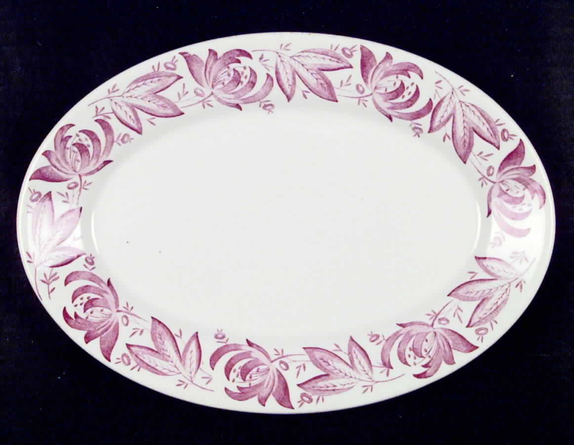 STR4 14" Oval Serving Platter by Sterling China (USA)-1