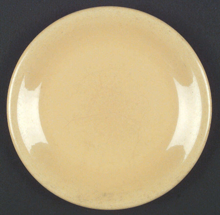 Straw Yellow Dinner Plate by Sterling China (USA)-1