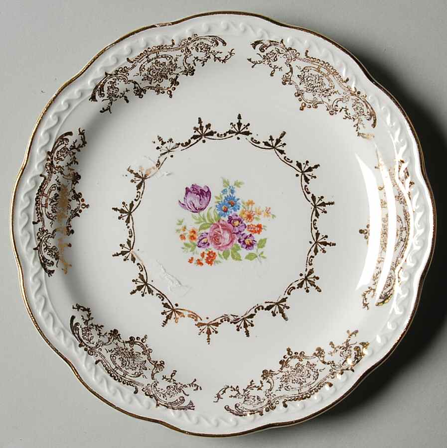 Golden Dresden Bread & Butter Plate by Stetson-1