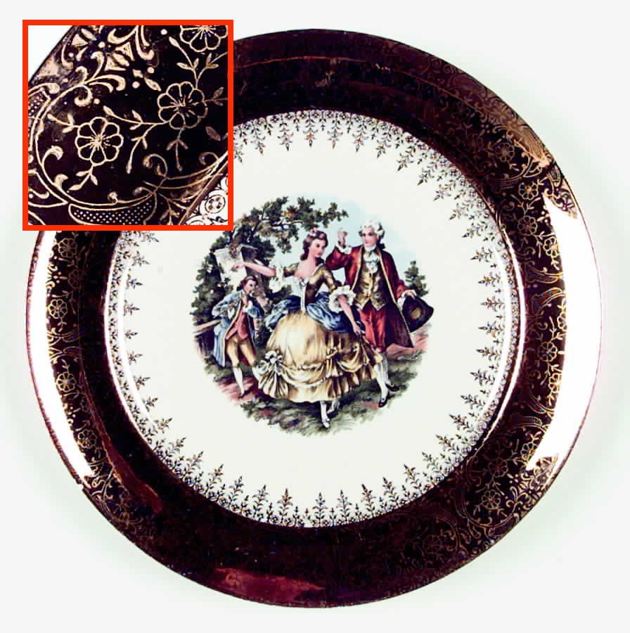 Golden Empress Dinner Plate by Stetson-1