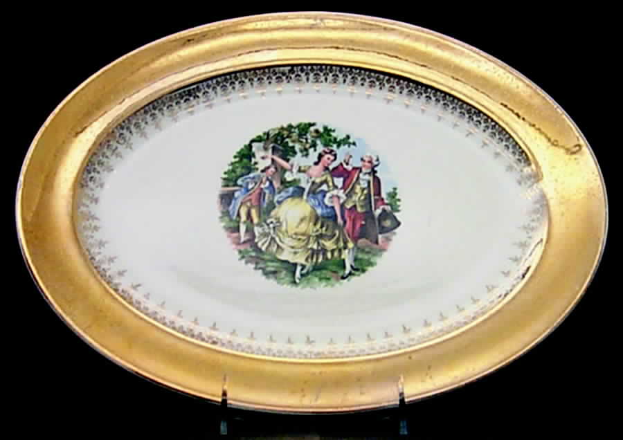 Golden Empress 13" Oval Serving Platter by Stetson-1